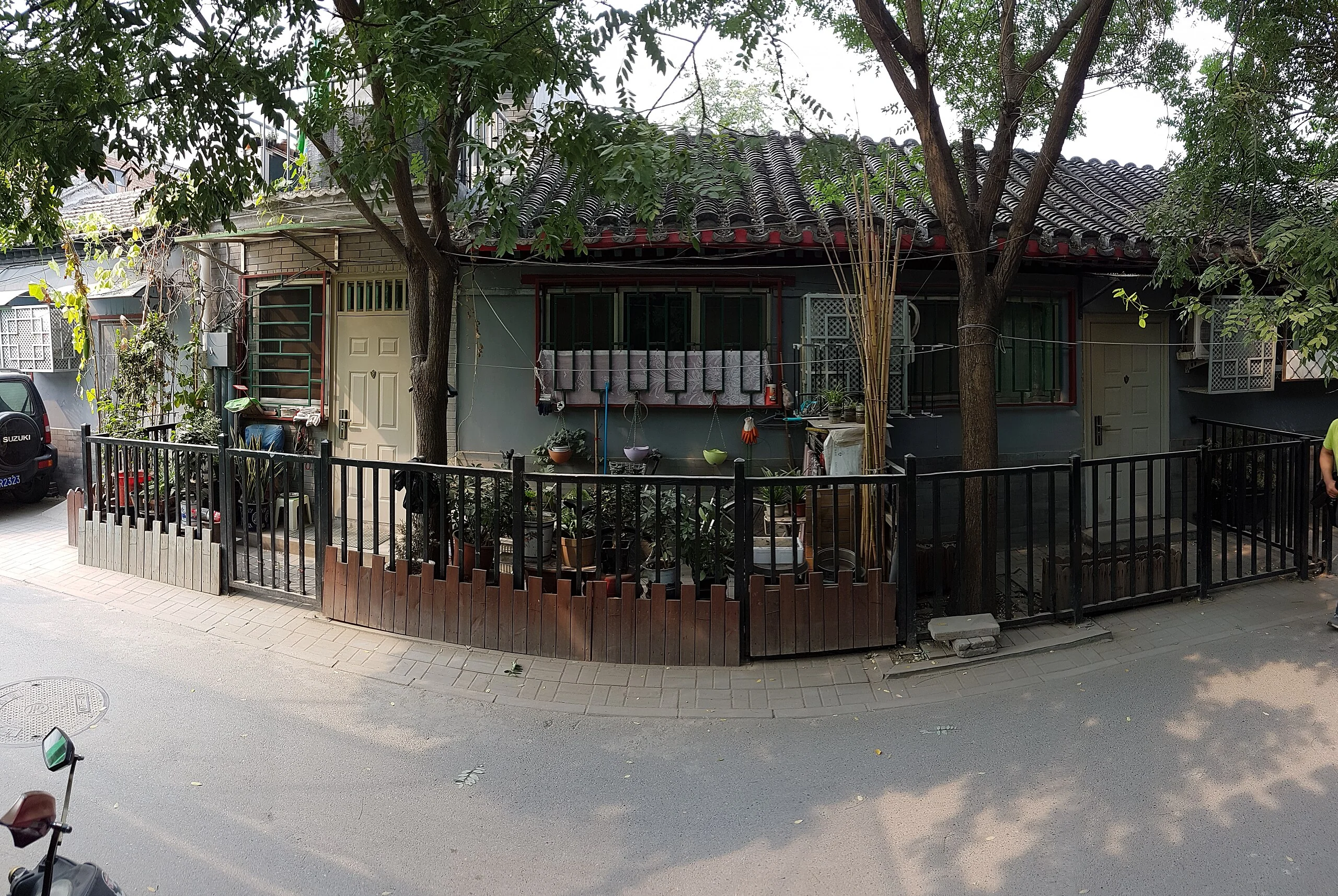 Traditional shops and hutong street in Nanluoguxiang, Beijing