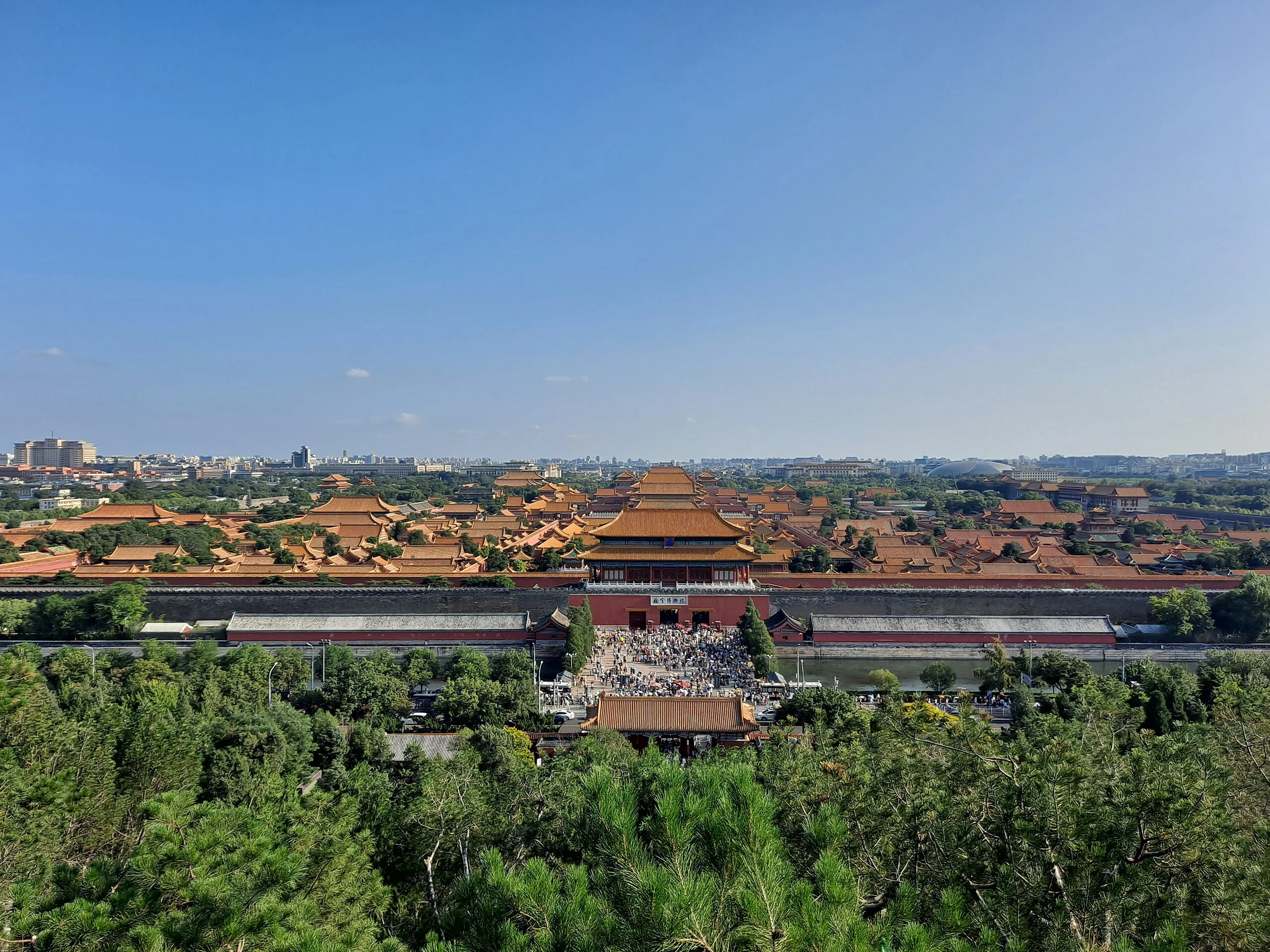 Beijing travel guide: panoramic view of the Forbidden City from Jingshan Park
