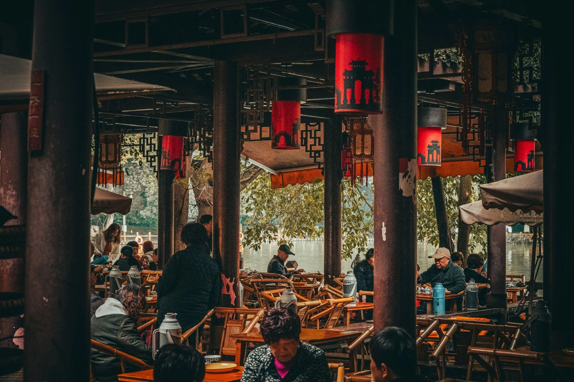 A traditional teahouse in Chengdu, offering a glimpse of everyday local life